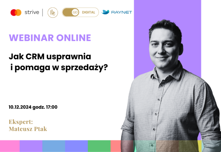 ONLINE WEBINAR 10.12: Jak CRM usprawnia i pomaga w sprzedaży?