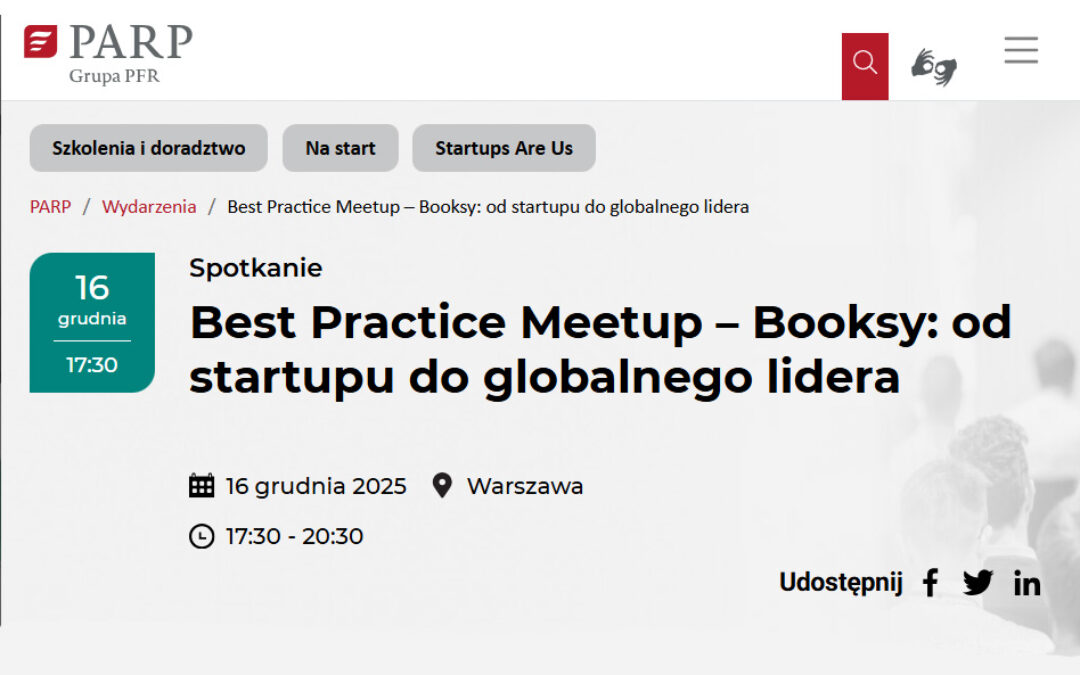 Best Practice Meetup – Booksy: od startupu do globalnego lidera