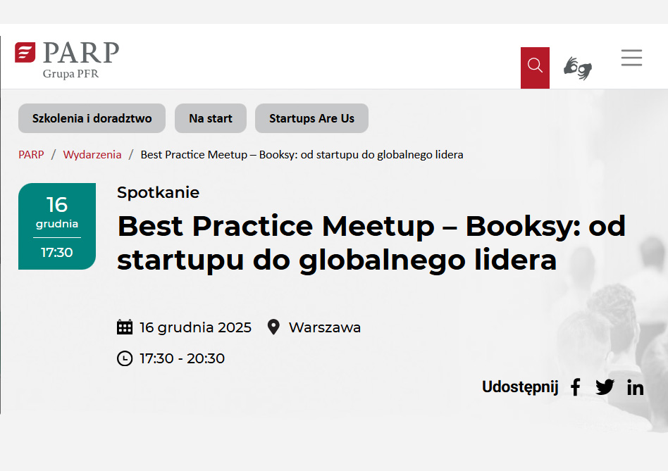 Best Practice Meetup – Booksy: od startupu do globalnego lidera