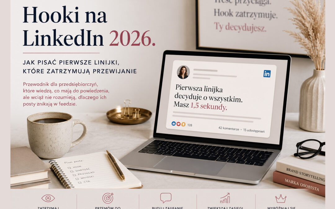 Hooki na LinkedIn 2026. Jak pisać pierwsze linijki, które zatrzymują przewijanie