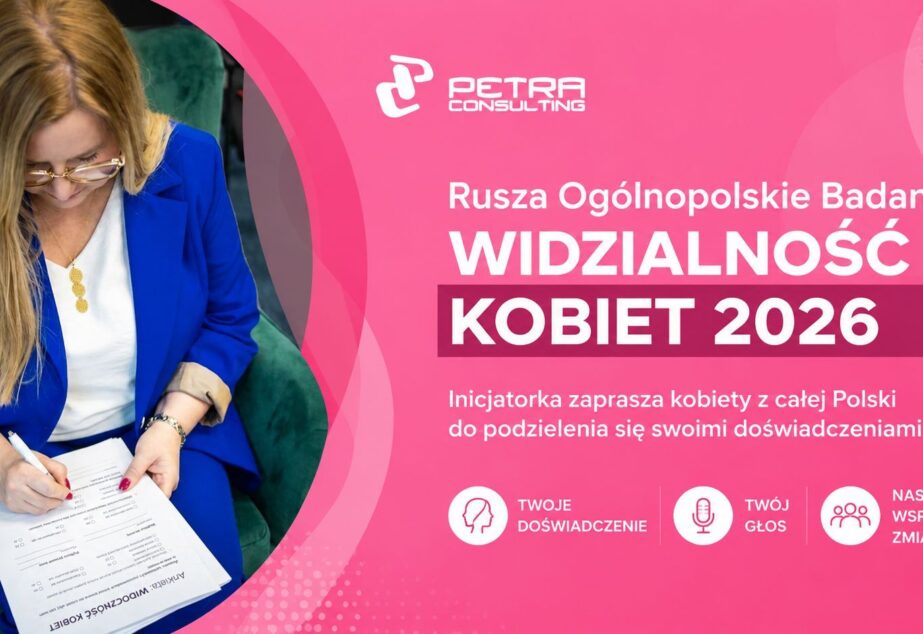 Rusza Ogólnopolskie Badanie „Widzialność Kobiet 2026”. Inicjatorka zaprasza kobiety z całej Polski do podzielenia się swoimi doświadczeniami.